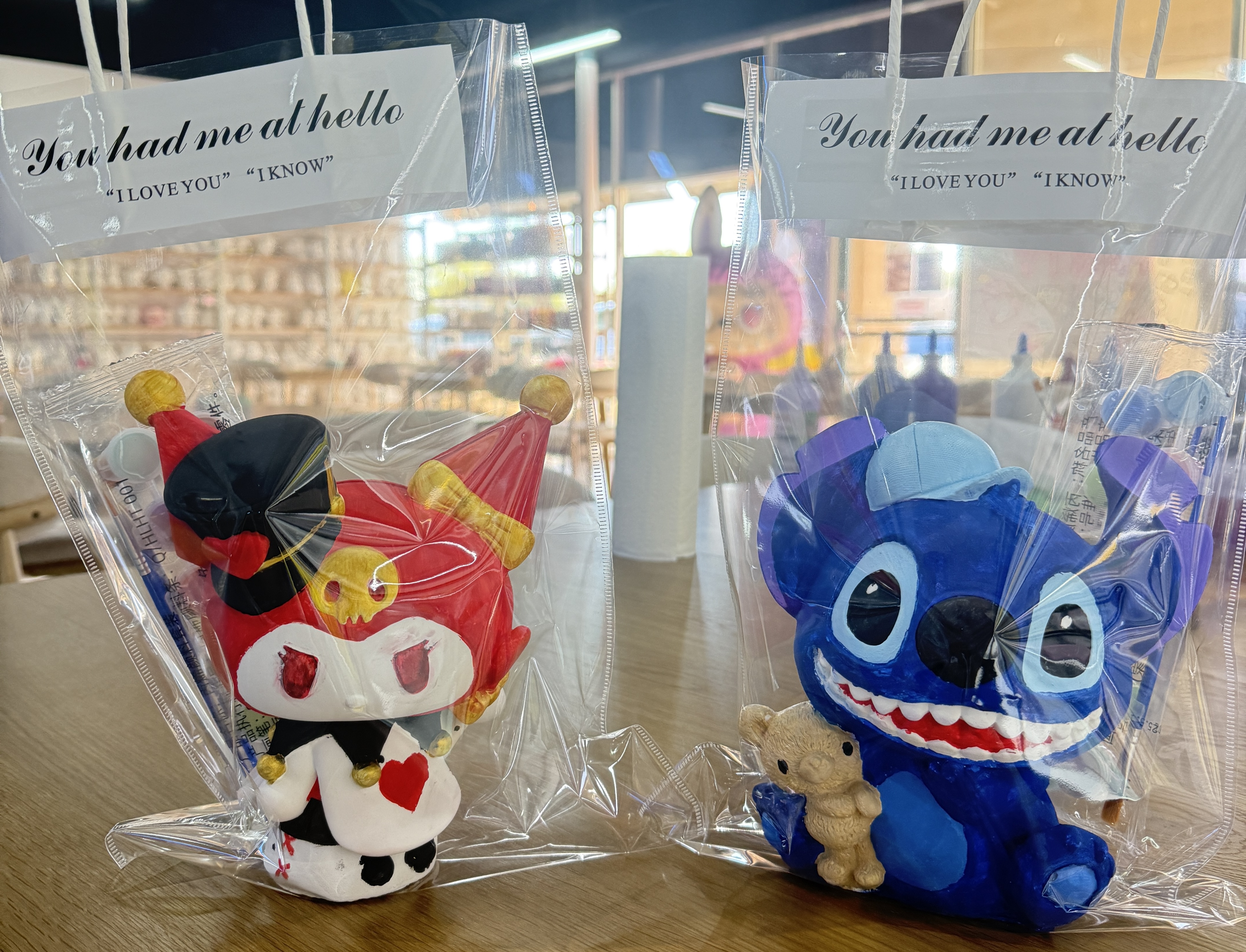 Painted plaster figure