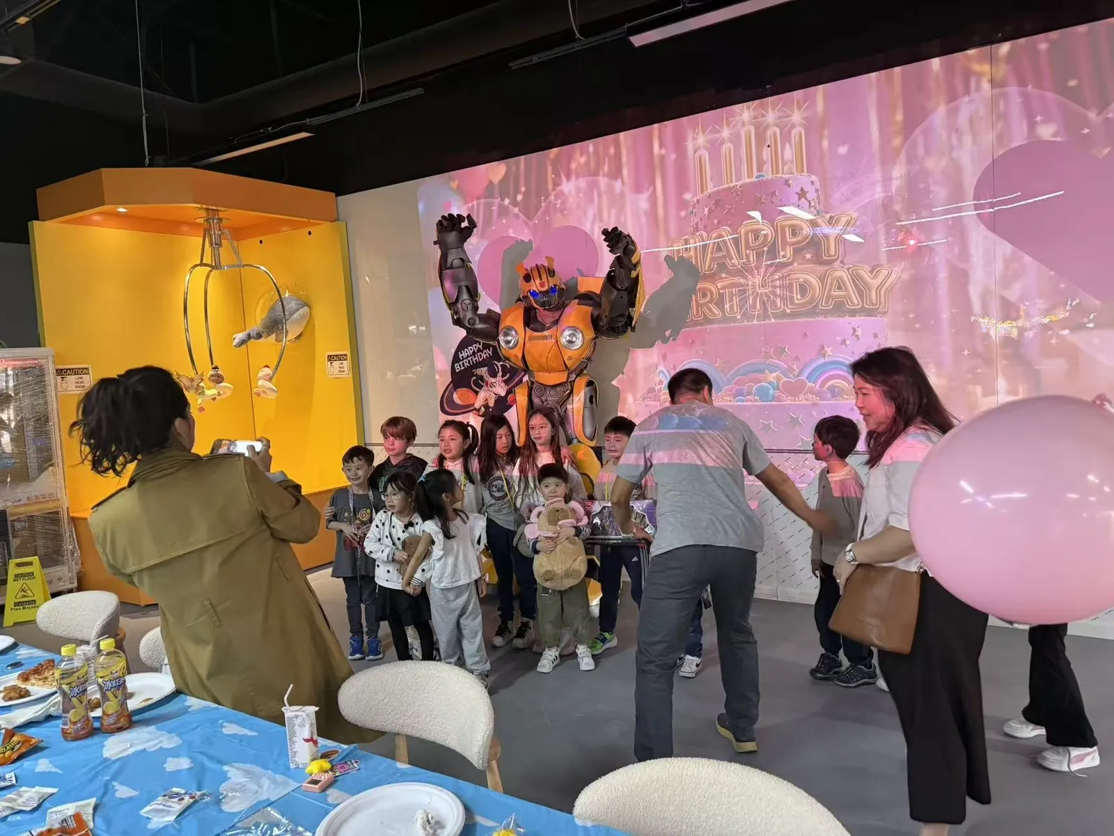 Party group at the craft studio